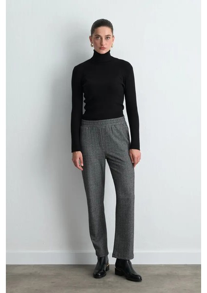 Balıksırtı Havuç Pantolon - Gri