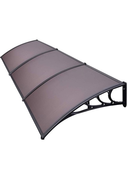 Kapı Pencere Üstü Pratik Sundurma 300 x 100 cm Siyah