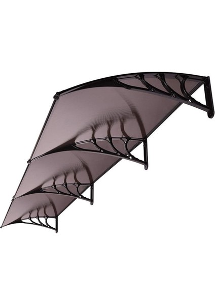 Kapı Pencere Üstü Pratik Sundurma 300 x 100 cm Siyah modelleri