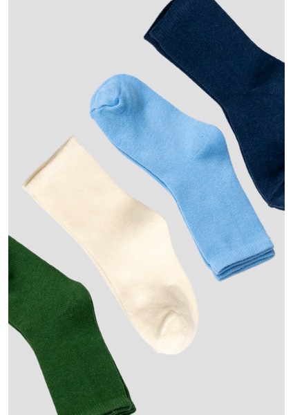 4 Çift Pamuklu Çocuk Soket Çorap fırsatları