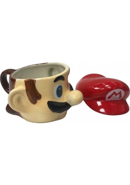 Bıyıklı Adam Tasarımlı Seramik Kapaklı Kupa Bardak fiyatları