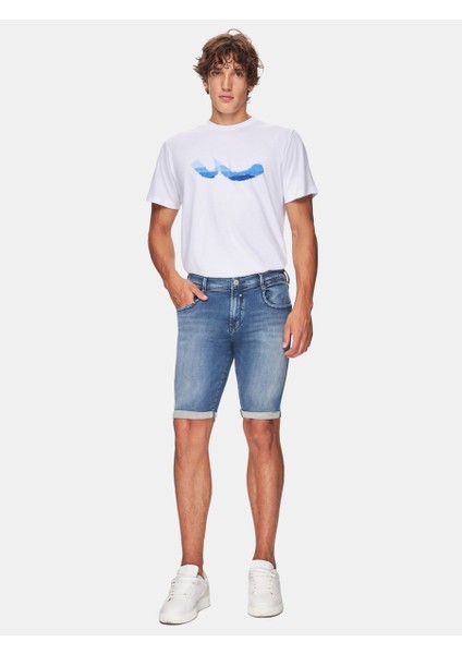 Cary Orta Mavi Bermuda