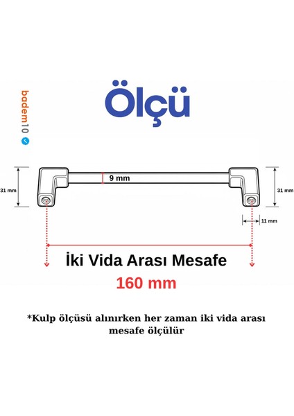 Nova Metal Füme 160 mm Mobilya Kulp Çekmece Dolap Kapak Kolu Kulpu Kulpları Dayanıklı Tasarım Kulbu fırsatları