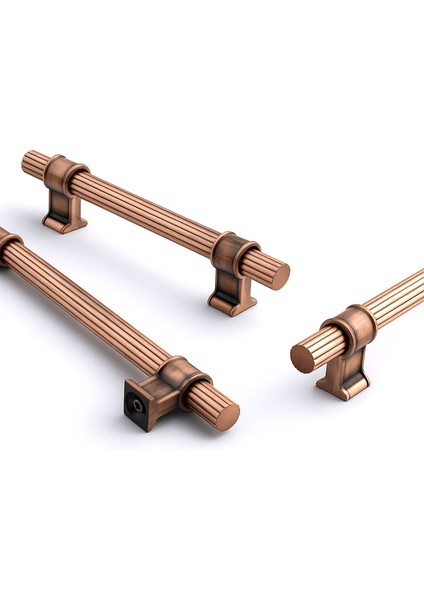 Hisar Soft Antik Bakır Metal Çizgili 160MM Kulp Mobilya Çekmece Dolap Kapak Kulpu Dayanıklı Kulpları fiyatları