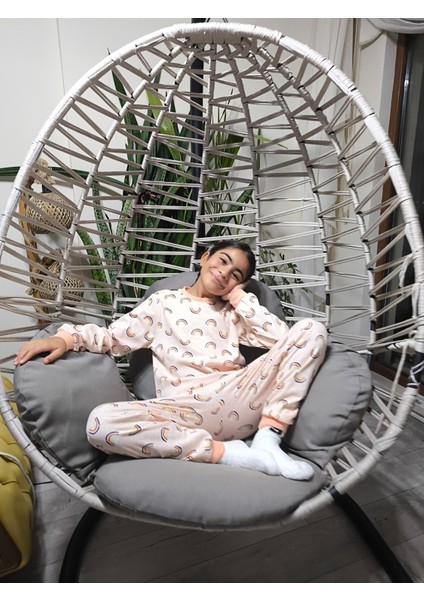 Kız-Erkek Bebek- Çocuk Pijama Takımı %100 Pamuk Uzun Kollu Yuvarlak Yaka Mevsimlik