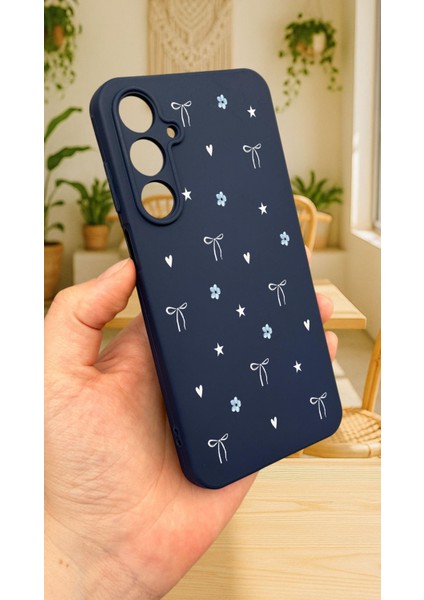 Samsung Galaxy A55 -Mini Fiyonk Desneli Silikon Darbe Emici Klasik Korumalı Rubber Kılıf modelleri