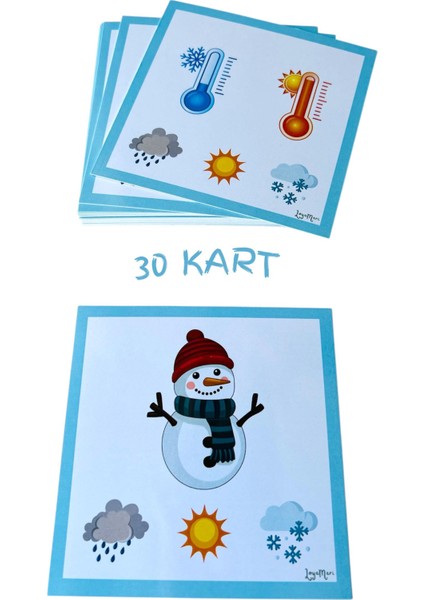 Hava Durumu Kartları/ Okulöncesi/ Özel Eğitim/ Etkinlik/ Eğitici Kart