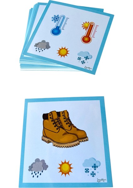 Hava Durumu Kartları/ Okulöncesi/ Özel Eğitim/ Etkinlik/ Eğitici Kart fiyatları