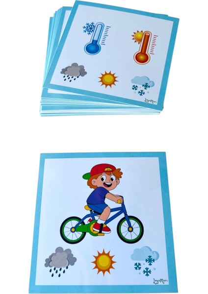 Hava Durumu Kartları/ Okulöncesi/ Özel Eğitim/ Etkinlik/ Eğitici Kart modelleri
