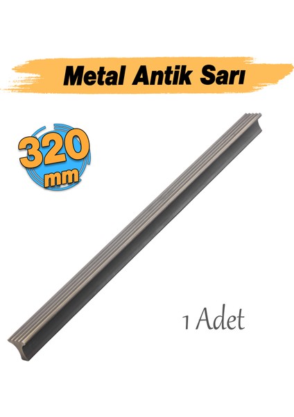 Foça 320 mm 32 cm Soft Antik Sarı Metal Kulp Kapak Kulpu Dayanıklı Kulpları Mobilya Çekmece Dolap