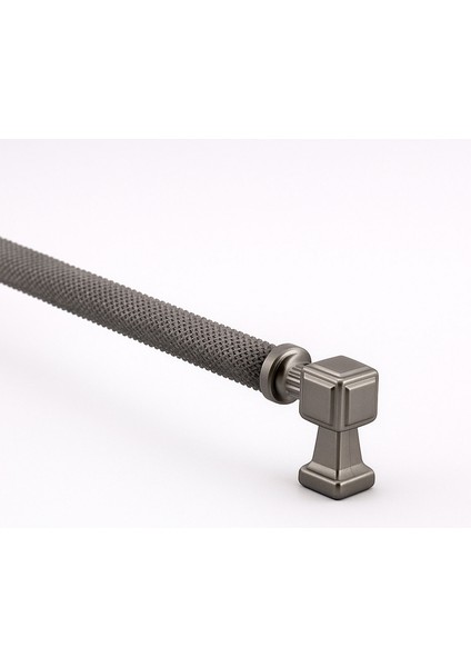 Talas 288 mm Soft Füme Renk Metal Kulp Tırtıklı Kapak Kulpu Dayanıklı Kulpları Mobilya Çekmece Dolap indirimleri