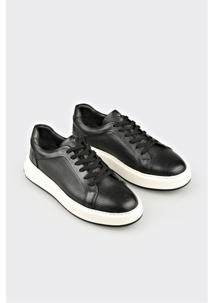 Siyah Deri Erkek Spor Ayakkabı fiyatları