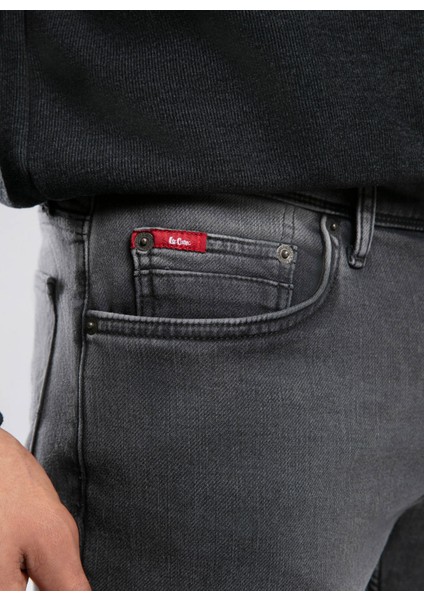 Normal Bel Slim Straight Gri Erkek Denim Pantolon 261 Lcm 121013 Jagger Aldora Vbl modelleri