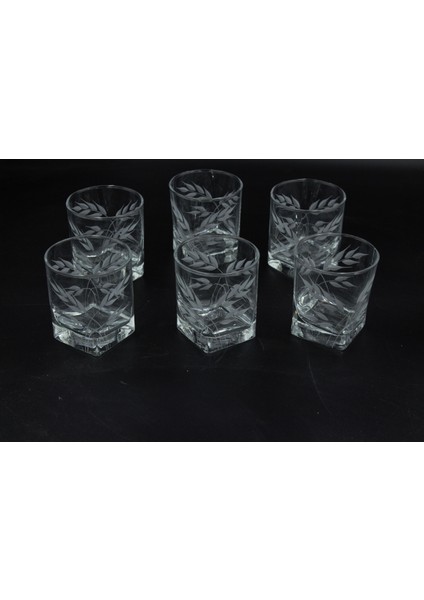 Kesme Yaprak Desenli Kahveyanı Su Bardağı modelleri