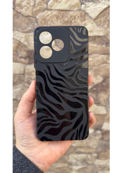 Realme C63 Uyumlu Zebra Desenli Silikon Darbe Emici Klasik Korumalı Rubber Kılıf fiyatları
