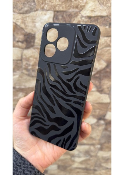 Realme C63 Uyumlu Zebra Desenli Silikon Darbe Emici Klasik Korumalı Rubber Kılıf modelleri