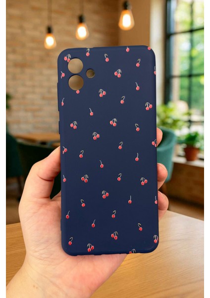 Samsung Galaxy A04 - Mini Kiraz Desenli Silikon Darbe Emici Klasik Korumalı Rubber Kılıf fiyatları