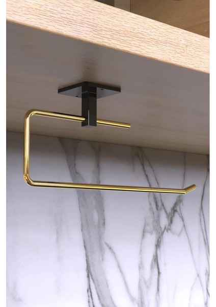 Yapışkanlı Paslanmaz Gold Rulo Havluluk Wc Kağıtlık ve Kare Havluluk Banyo Mutfak 3'lü Set indirimleri