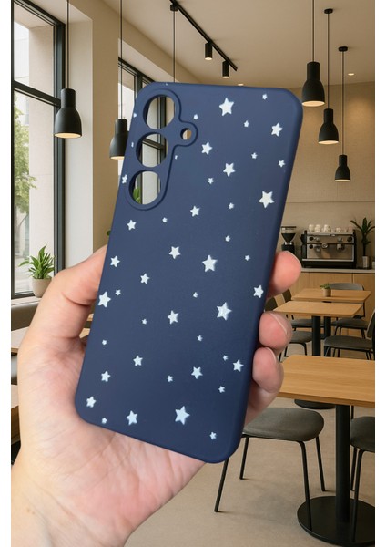 Samsung Galaxy S25 - Minimal Yıldız Desenli Silikon Darbe Emici Klasik Korumalı Rubber Kılıf fırsatları