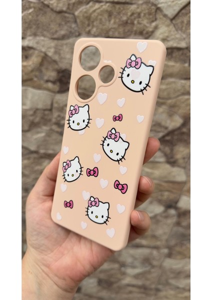 Xiaomi Redmi 13 4g Uyumlu Hello Kity Silikon Darbe Emici Klasik Korumalı Rubber Kılıf fırsatları