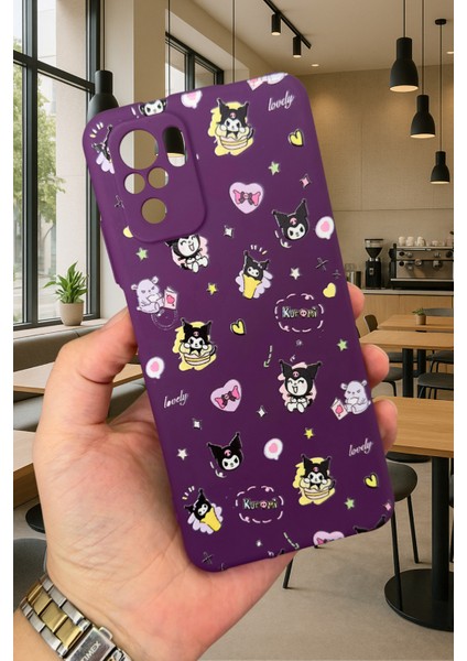 Xiaomi Redmi Note 10/10S Uyumlu Kurumı Desenli Silikon Darbe Emici Klasik Korumalı Rubber Kılıf