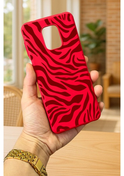 Xiaomi Redmi Note 9 Pro/9s Uyumlu Zebra Desenli Silikon Darbe Emici Klasik Korumalı Rubber Kılıf