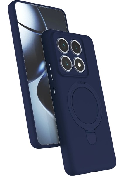 Mi 14T- 14T Prouyumlu Içi Kadife Stand Olabilen Halka Yüzüklü Kılıf