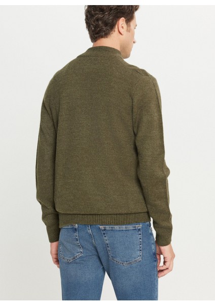 Yarım Balıkçı Yaka Standart Haki Erkek Kazak ACE049261482_HAK indirimleri