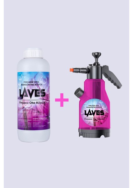 Oto Şampuan (Renkli Oto Köpük)+ Geniş Hacimli El Pompası fiyatları