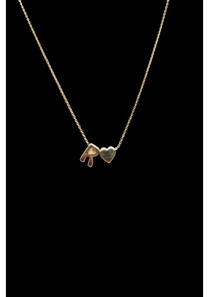 R Harfi 316L Paslanmaz Çelik Zincir Altın Kaplama Kolye Hediye Kalp Sevgili Eş fiyatları