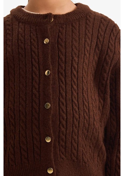 Kız Çocuk Bisiklet Yaka Düğmeli Triko Hırka G3066A825AU fırsatları