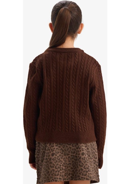 Kız Çocuk Bisiklet Yaka Düğmeli Triko Hırka G3066A825AU indirimleri