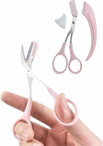 2'li Kaş Bakım Seti Taraklı Kaş Makası ve Kaş Usturası Kaş Şekillendirici fiyatları