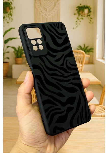 Redmi Note 11PRO/NOTE 12PRO4G Silikon Zebra Desenli Darbe Emici Klasik Korumalı Rubber Kılıf modelleri