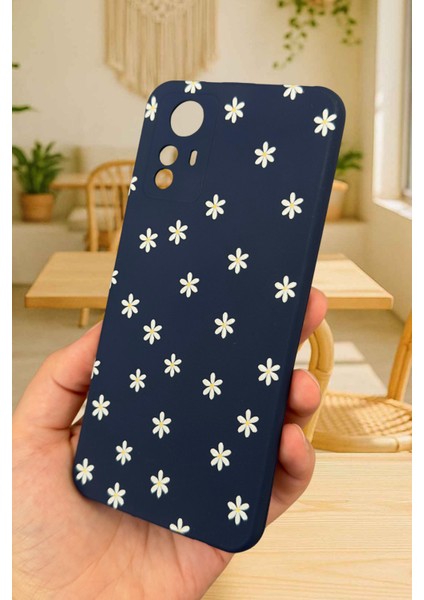 Redmi Note 12S - Mini Papatya Desenli Silikon Darbe Emici Klasik Korumalı Rubber Kılıf modelleri