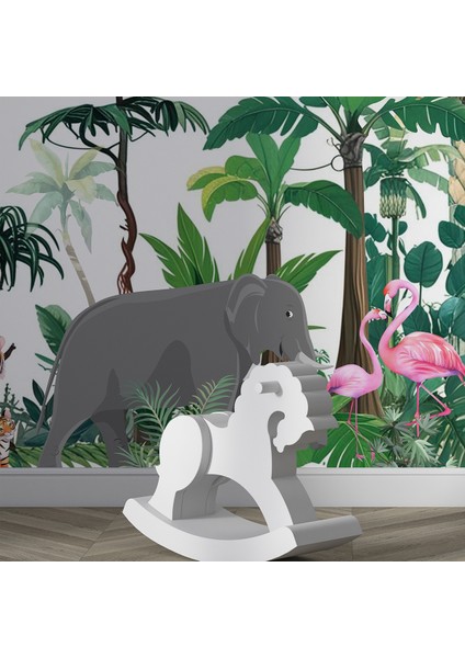 Orman Temalı Çocuk Odası Duvar Kağıdı -Isı ve Ses Yalıtımı