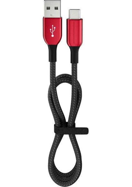 15 Watt 3A Usb-A To Type-C 1.2m Hızlı Şarj Kablosu Kırmızı FC36