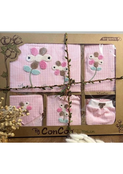 Kız Bebek Pamuklu - 10LU Hastane Çıkışı - Yenidoğan Set Punch Işelemeli Organic Kumaş modelleri