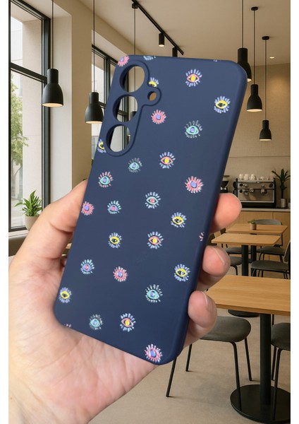 Samsung Galaxy A16 - Mini Evıl Eye Desenli Silikon Darbe Emici Klasik Korumalı Rubber Kılıf fırsatları