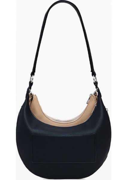 Siyah - Bej Kadın Omuz Çantası 25WAXP492000