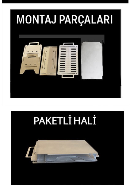 Taşınabilir Demonte Metal Mangal Ömürlük 2 mm Sac fiyatları