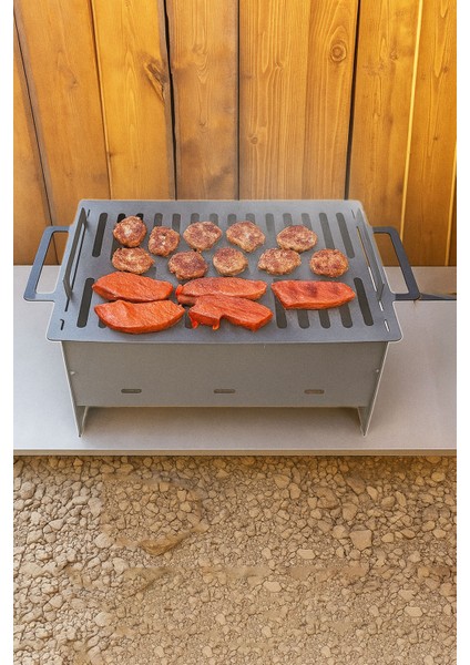 Taşınabilir Demonte Metal Mangal Ömürlük 2 mm Sac modelleri