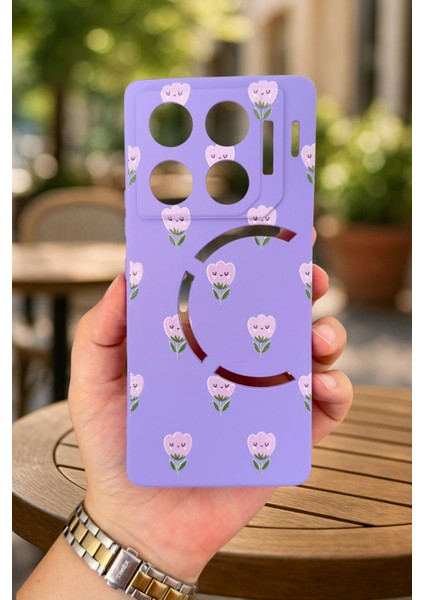 Infinix Gt 20 Pro- Mini Lale Desenli Silikon Darbe Emici Klasik Korumalı Rubber Kılıf fiyatları