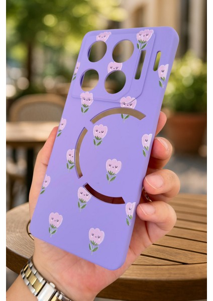 Infinix Gt 20 Pro- Mini Lale Desenli Silikon Darbe Emici Klasik Korumalı Rubber Kılıf modelleri