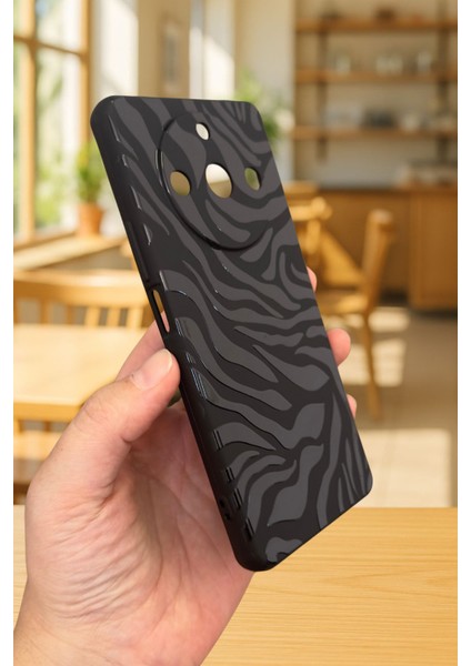 Realme 11 Pro Uyumlu Zebra Desenli Silikon Darbe Emici Klasik Korumalı Rubber Kılıf modelleri