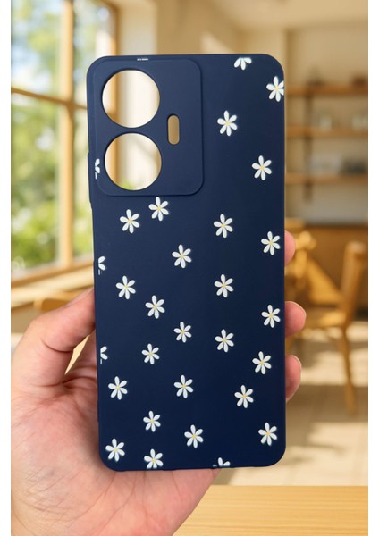 Realme C55 Uyumlu Mini Papatya Desenli Silikon Darbe Emici Klasik Korumalı Rubber Kılıf fiyatları