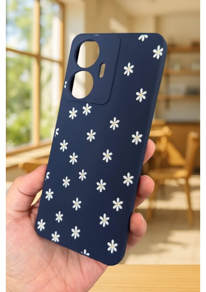 Realme C55 Uyumlu Mini Papatya Desenli Silikon Darbe Emici Klasik Korumalı Rubber Kılıf fırsatları
