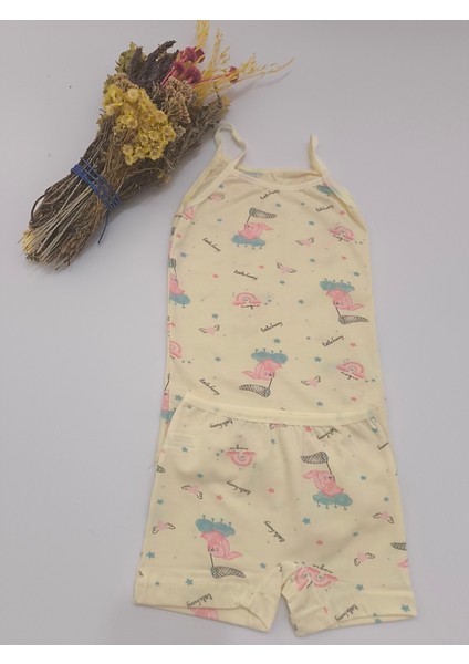 Kız Çocuk Pamuklu Iç Çamaşırı 3'lü Takım Ip Askılı Atlet Boxer fırsatları