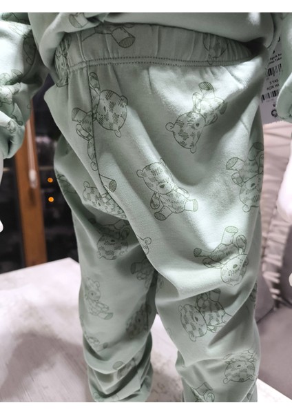 Kız-Erkek Bebek- Çocuk Pijama Takımı %100 Pamuk Uzun Kollu Önü Çıtçıtlı Mevsimlik indirimleri