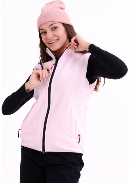 Kadın Slim Fit Tam Fermuarlı Polar Yelek fiyatları